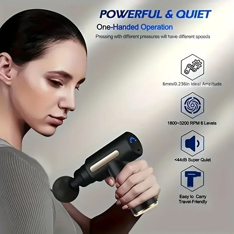 Compact Massage Gun โ Pain Relief & Muscle Recovery