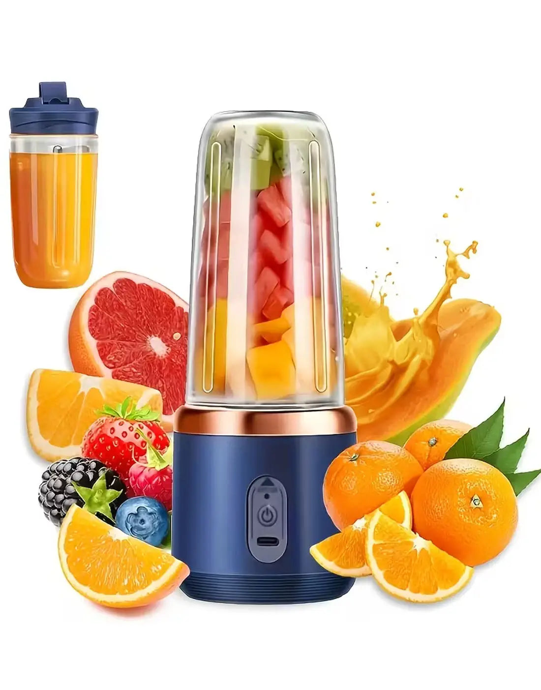 2 in 1 Usb Rechargeable Portable mini Juicer Blander