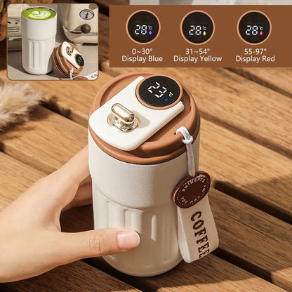 (450 ML) Stainless steel Insulated Digital Coffee Mug