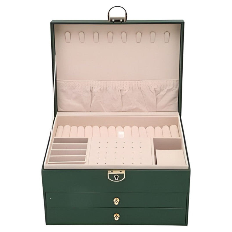 3 tier Luxury Jewellery Lockable Storage Box