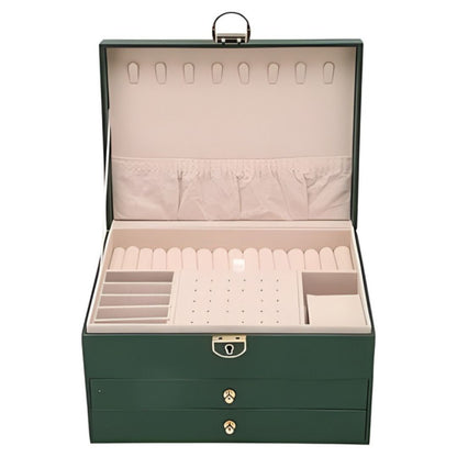 3 tier Luxury Jewellery Lockable Storage Box