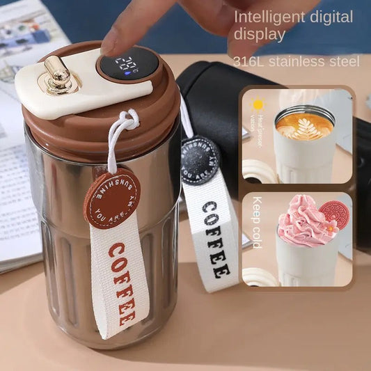 (450 ML) Stainless steel Insulated Digital Coffee Mug