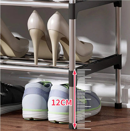 6 Layer Stainless Steel Dust proof Shoe Rack