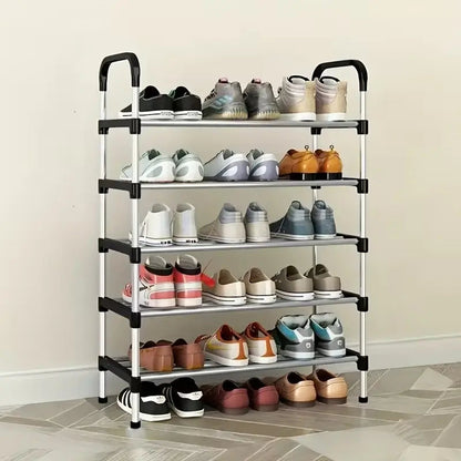 6 Layer Stainless Steel Dust proof Shoe Rack