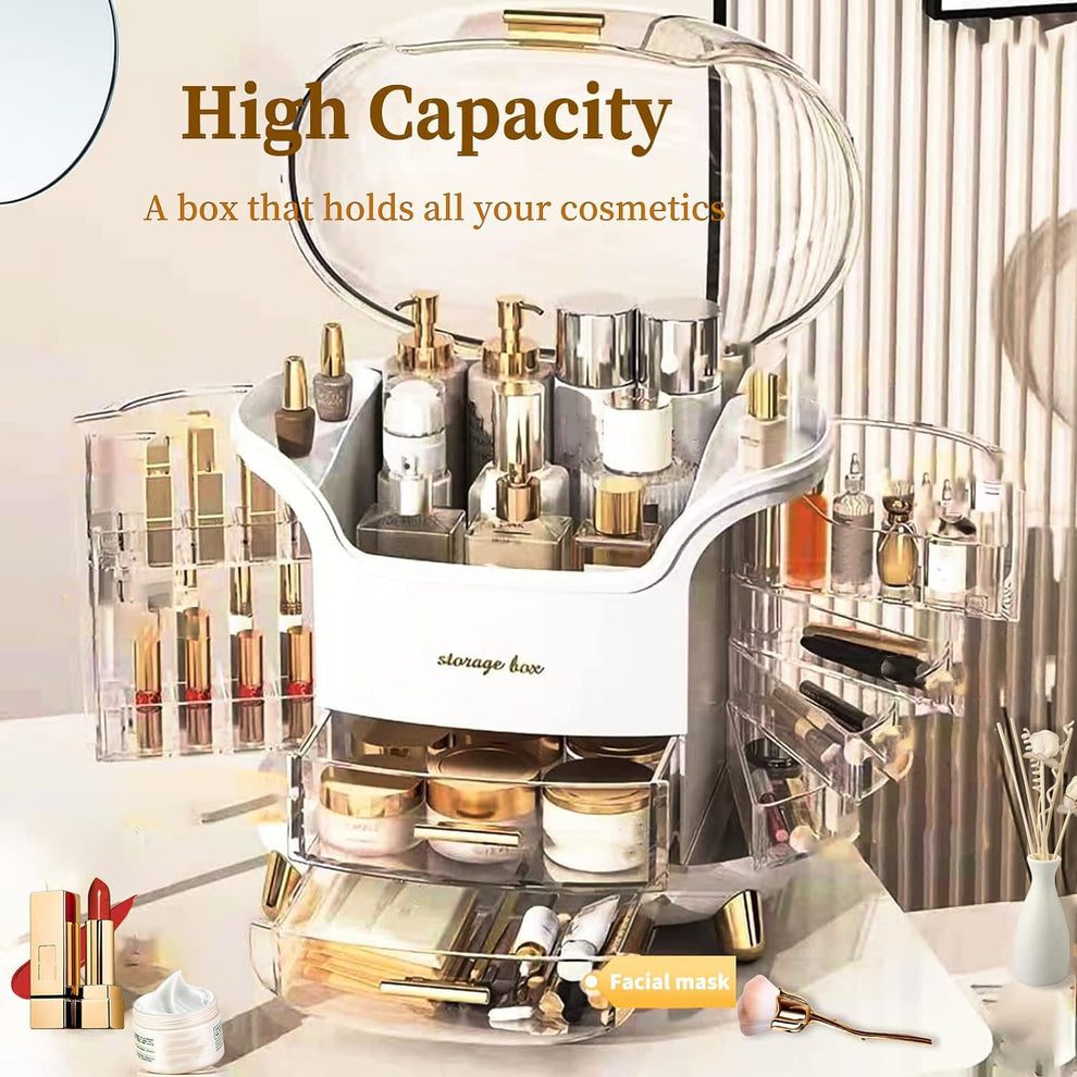 Large Capacity Makeup organiser - Vanity Storage Box