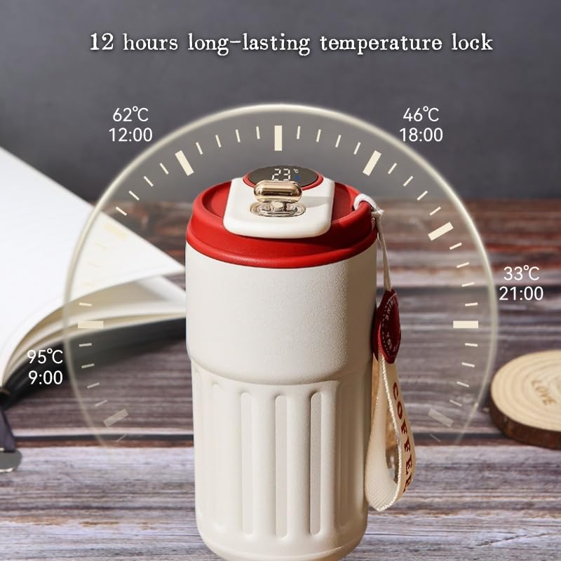 (450 ML) Stainless steel Insulated Digital Coffee Mug