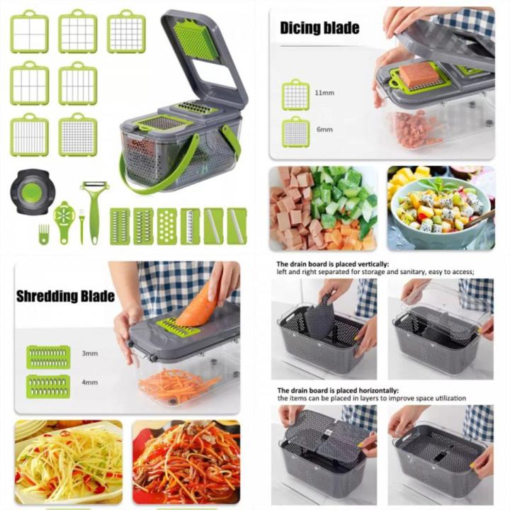 22 in 1 multipurpose Vegetable Cutter Mandoline Onion Cutter