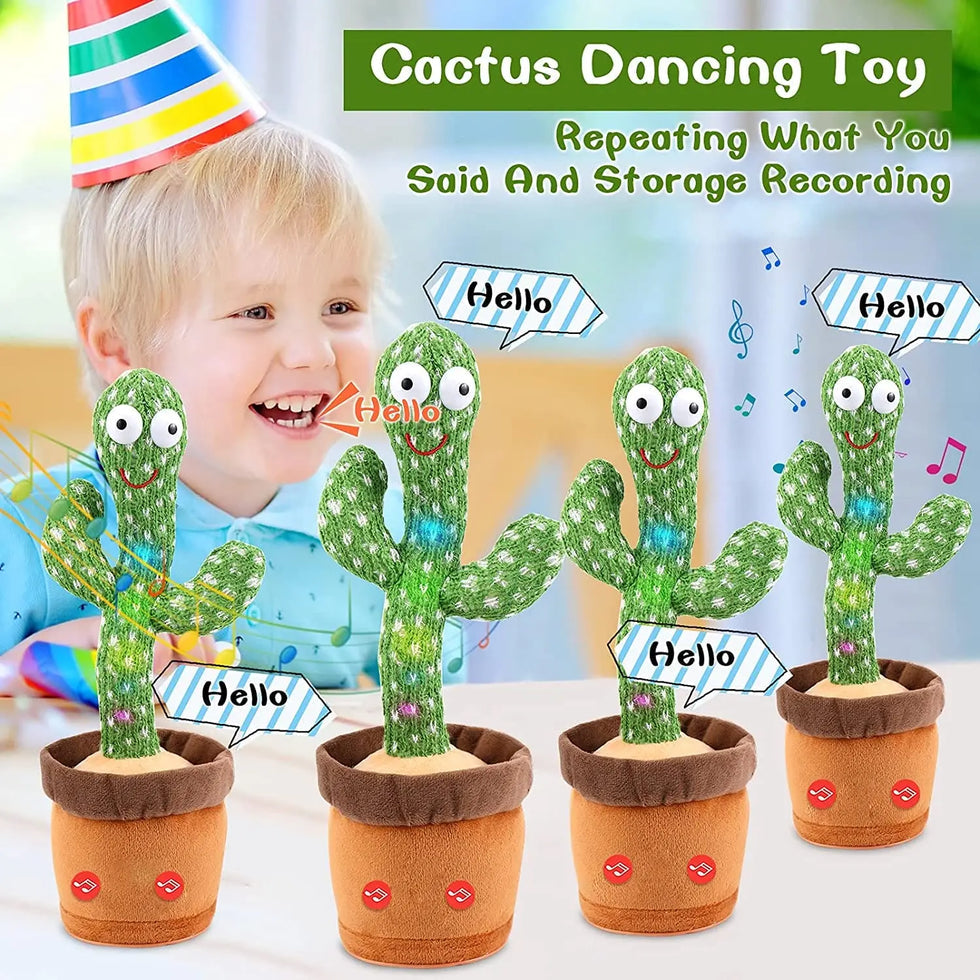 Rechargeable Dancing Talking Cactus Toy