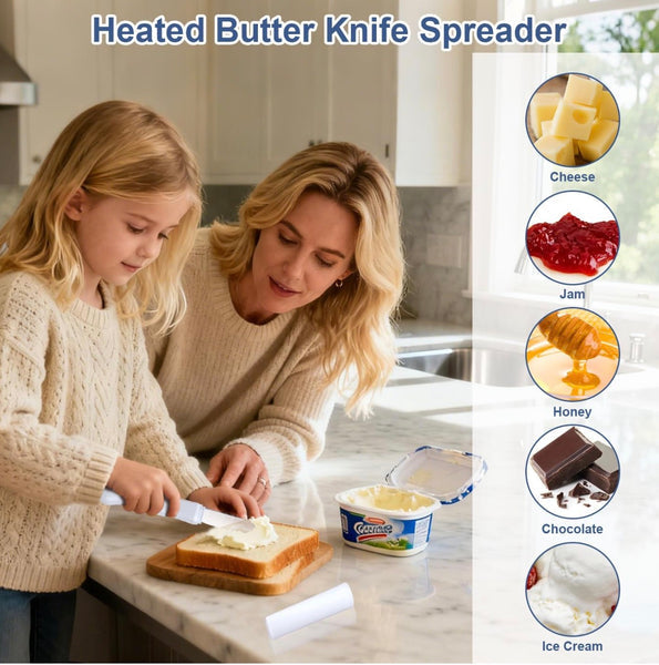 Electric Heated Butter Spreader Knife | Multipurpose Butter, Cheese & Spread Cutter