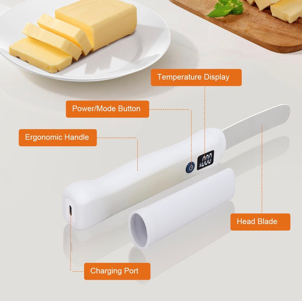 Electric Heated Butter Spreader Knife | Multipurpose Butter, Cheese & Spread Cutter