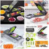 16 in 1 Multifunctional Vegetable Cutter Slicer Shredder  with Basket