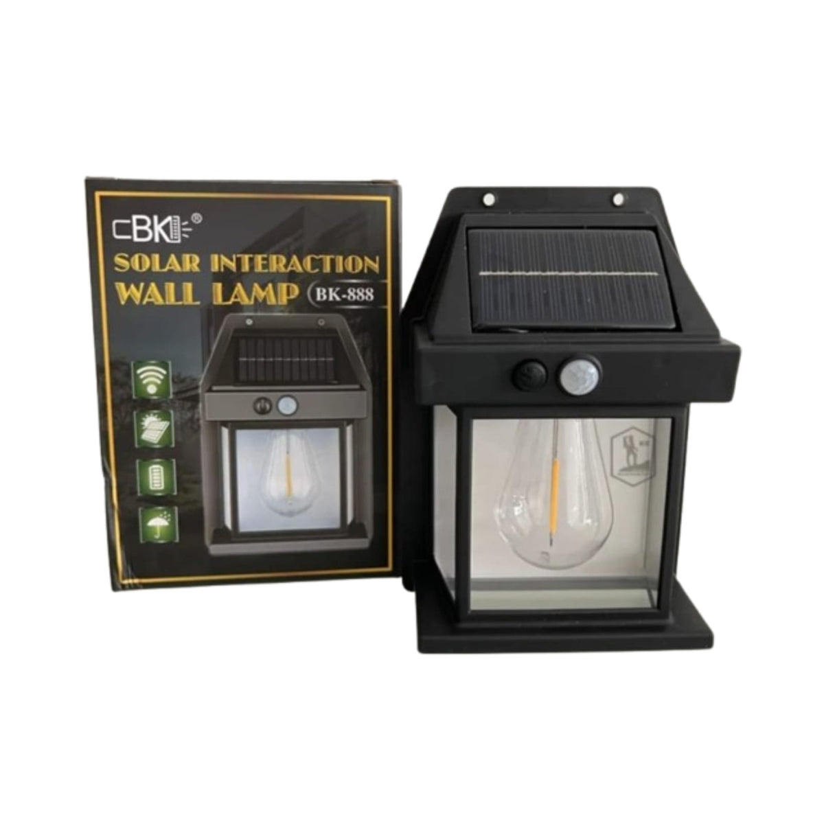 Led Solar Wall Lamp Outdoor Waterproof Up & Down Luminous Lighting