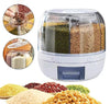 6 in 1 Cereal Dispenser - Rice Storage Container - Home kitchen Use