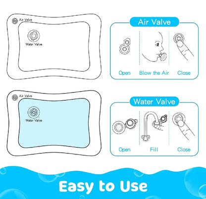 Inflatable Tummy Time Water Mat