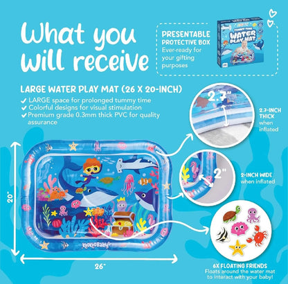 Inflatable Tummy Time Water Mat