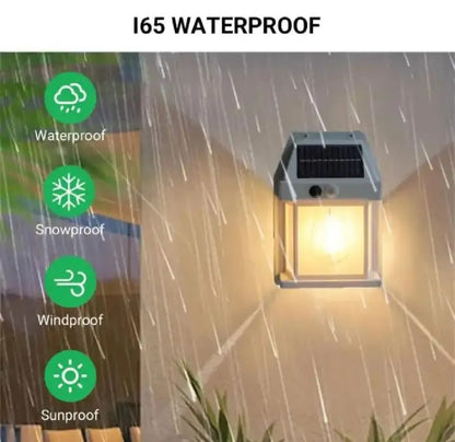 Led Solar Wall Lamp Outdoor Waterproof Up & Down Luminous Lighting