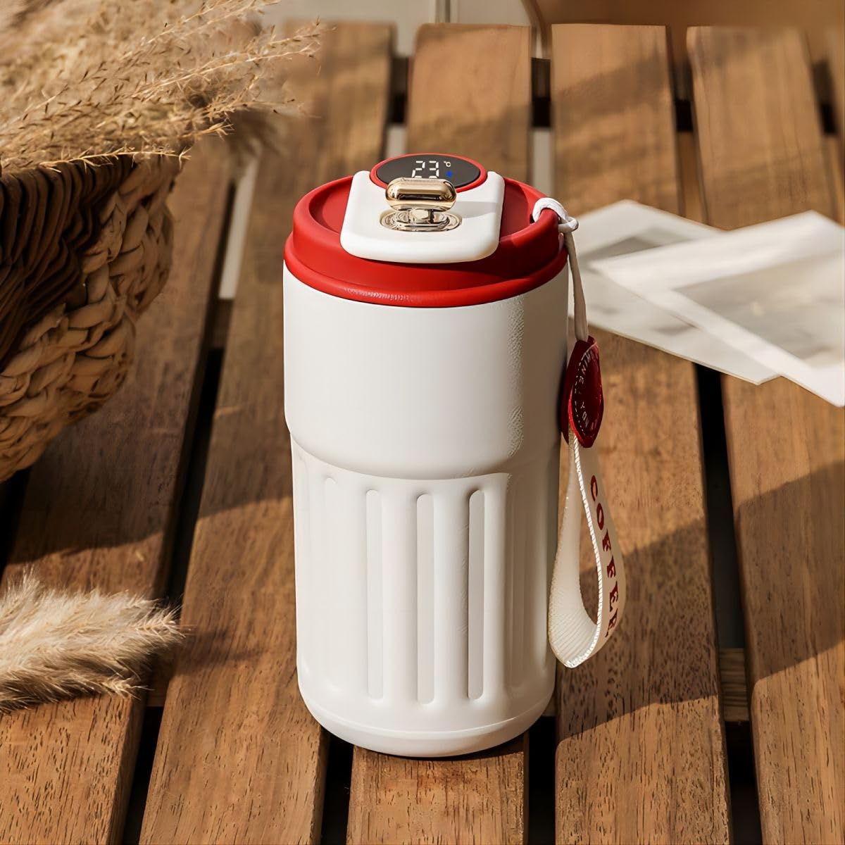 (450 ML) Stainless steel Insulated Digital Coffee Mug