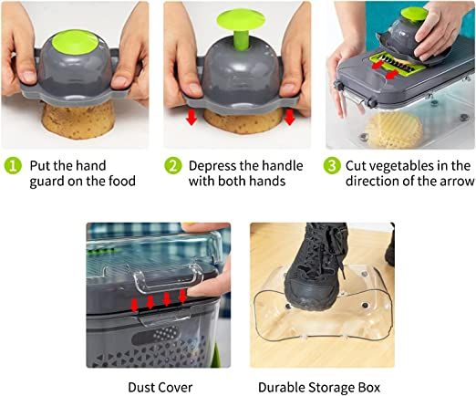 22 in 1 multipurpose Vegetable Cutter Mandoline Onion Cutter