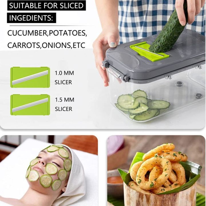 22 in 1 multipurpose Vegetable Cutter Mandoline Onion Cutter