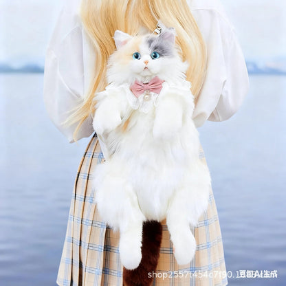 Cute Cat Bag pack Fluffy Kittty Bag