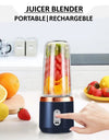 2 in 1 Usb Rechargeable Portable mini Juicer Blander