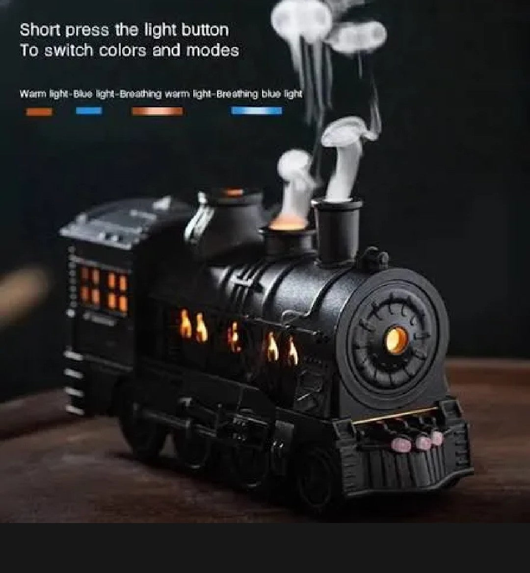 New Mini Train Shape Essential Oil Diffuser With Light Cool Mist Air Humidifier