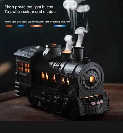 New Mini Train Shape Essential Oil Diffuser With Light Cool Mist Air Humidifier