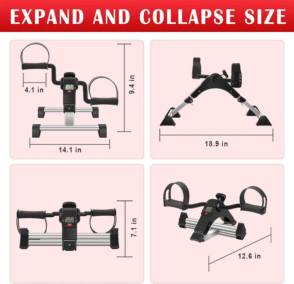 Digital Pedal Exerciser Cycle With LCD Display