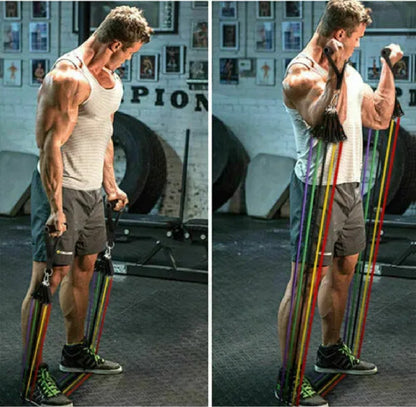 Power Resistance Band 11 Pcs 5 Tubes Set