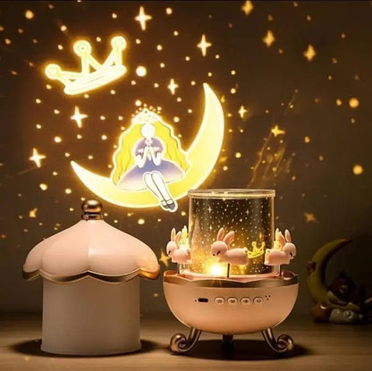 Bunny carousel Night Projector Lamp