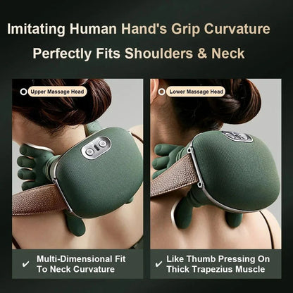 Shoulder Massager _ Heat Massager _ Finger Pressure Back & Neck Massager