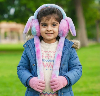 Trending Moving Ear Plush Earmuff For Kids