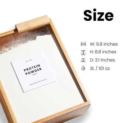 Creative Wooden Cereal Storage Box