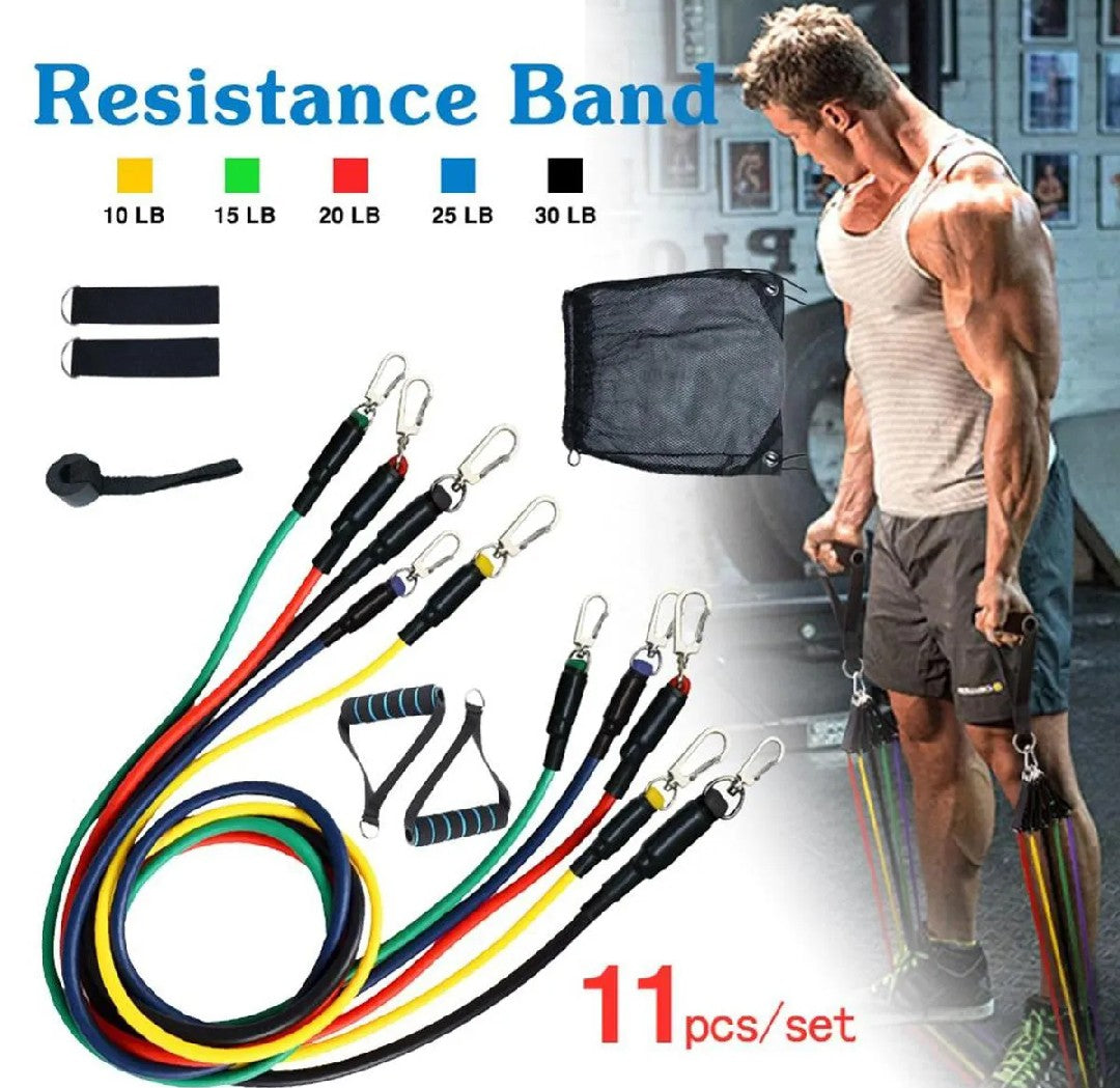 Power Resistance Band 11 Pcs 5 Tubes Set
