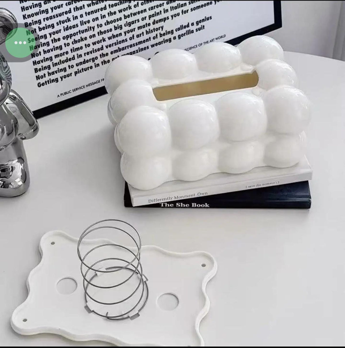 Creative Cloud-Shaped Tissue Box Holder – Modern Decorative Tissue Dispenser for Home, Office & Car