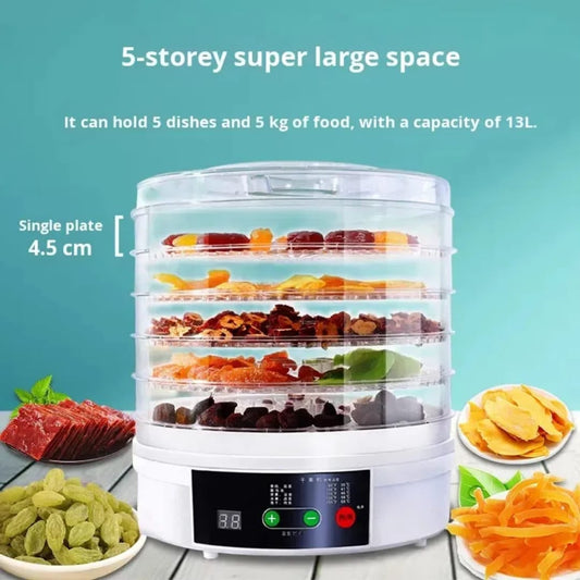 ITALY 5 Trays Electric Food Dehydrater 350 watt Fruit Dryer