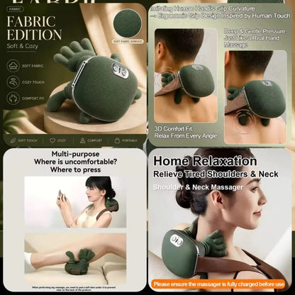 Shoulder Massager _ Heat Massager _ Finger Pressure Back & Neck Massager