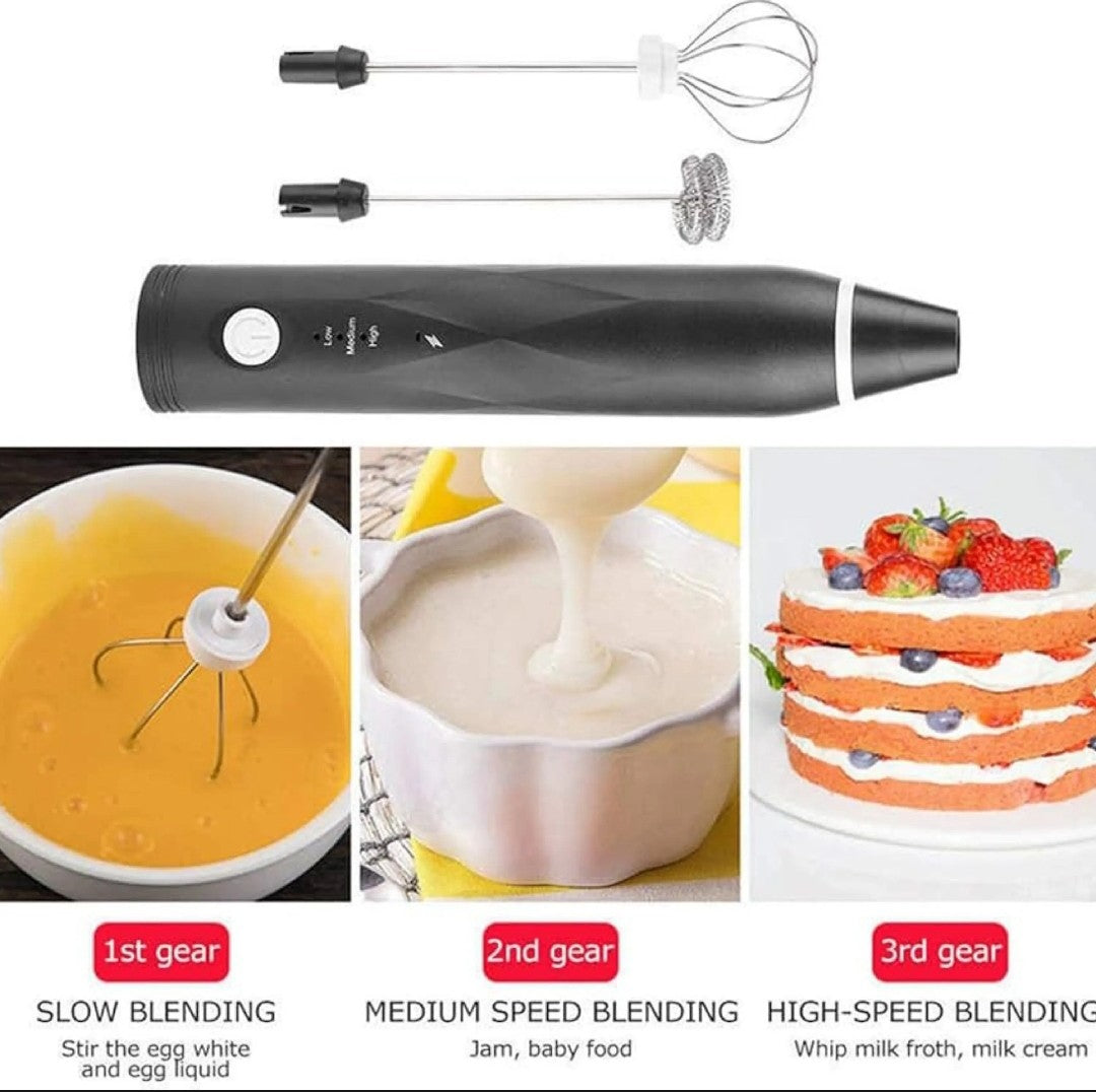 2 In 1 Rechargeable Electric Coffee Beater