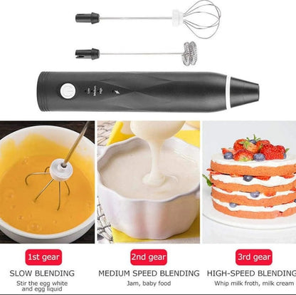 2 In 1 Rechargeable Electric Coffee Beater