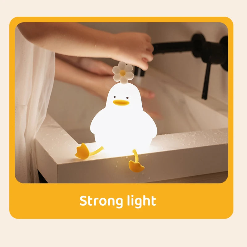 Rechargeable Cute Duck Night Lamp