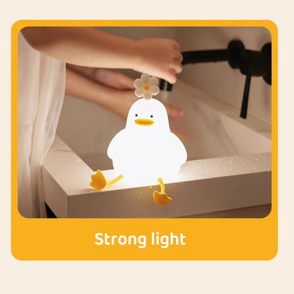 Rechargeable Cute Duck Night Lamp
