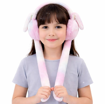 Trending Moving Ear Plush Earmuff For Kids