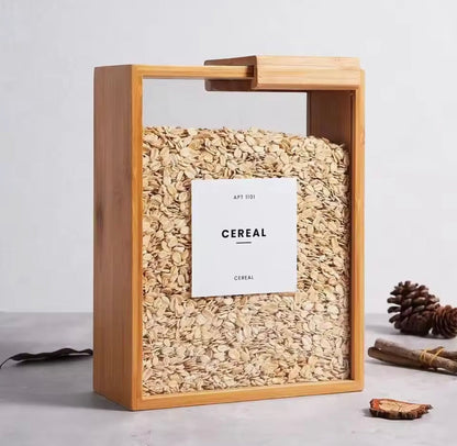 Creative Wooden Cereal Storage Box