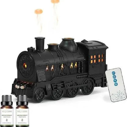 New Mini Train Shape Essential Oil Diffuser With Light Cool Mist Air Humidifier