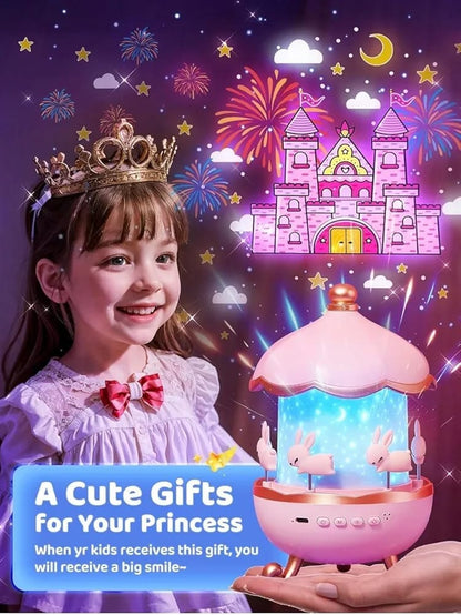 Bunny carousel Night Projector Lamp