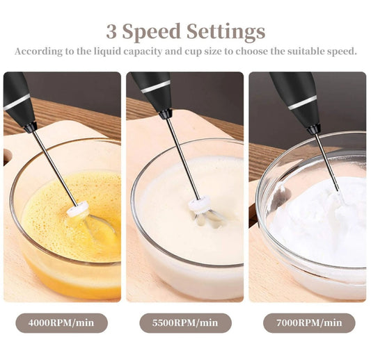 2 In 1 Rechargeable Electric Coffee Beater